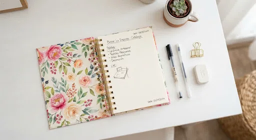 Libreta floral