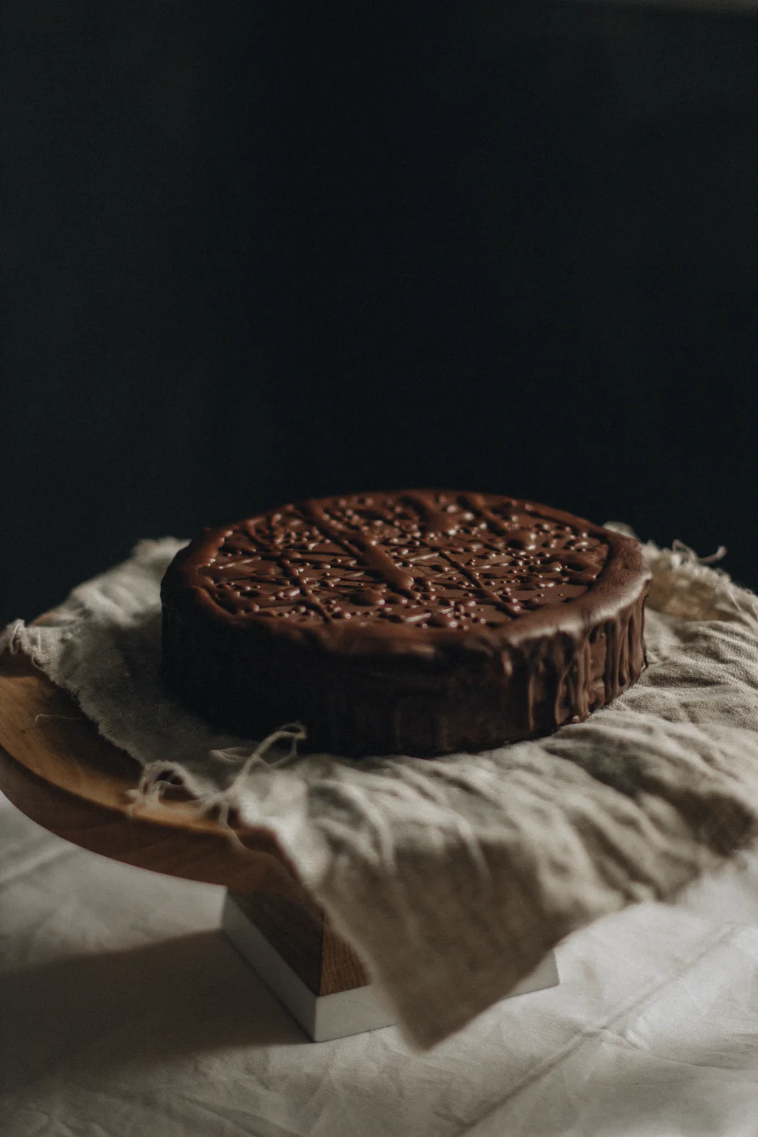 Pastel de chocolate intenso